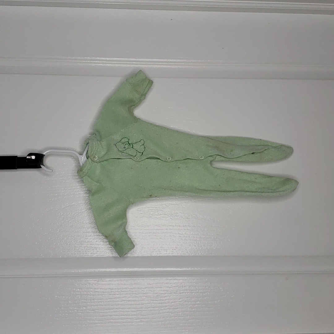 Kleinerts Vintage 1980s Green Newborn Onesie